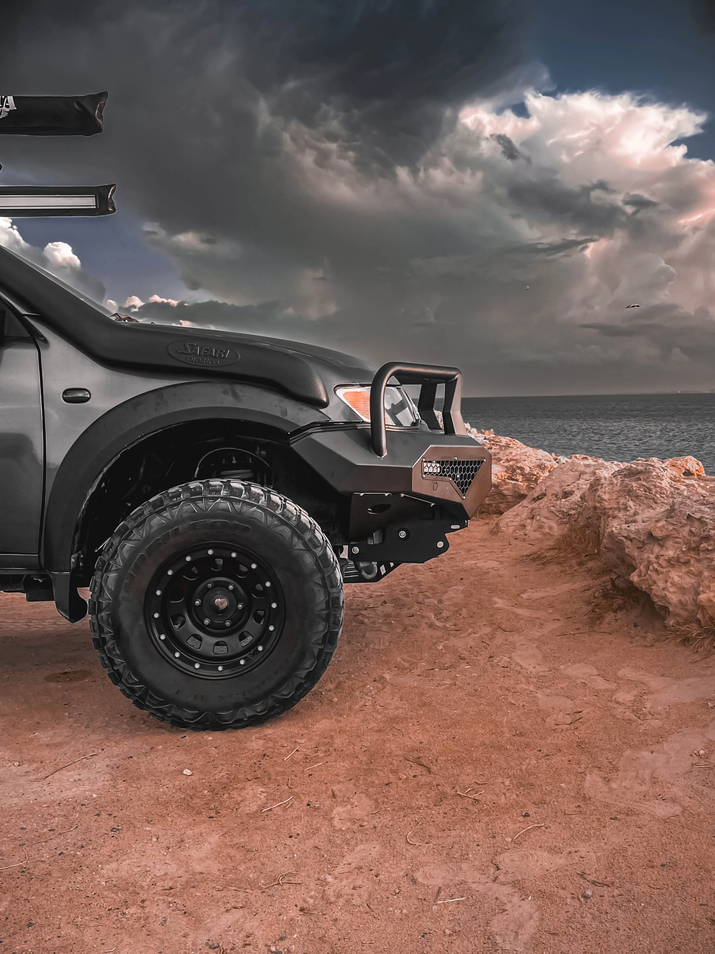 Alpha 4WD Pack Steel Bull Bar for Mitsubishi Triton MN ML 2006 to 2015 - Image 6