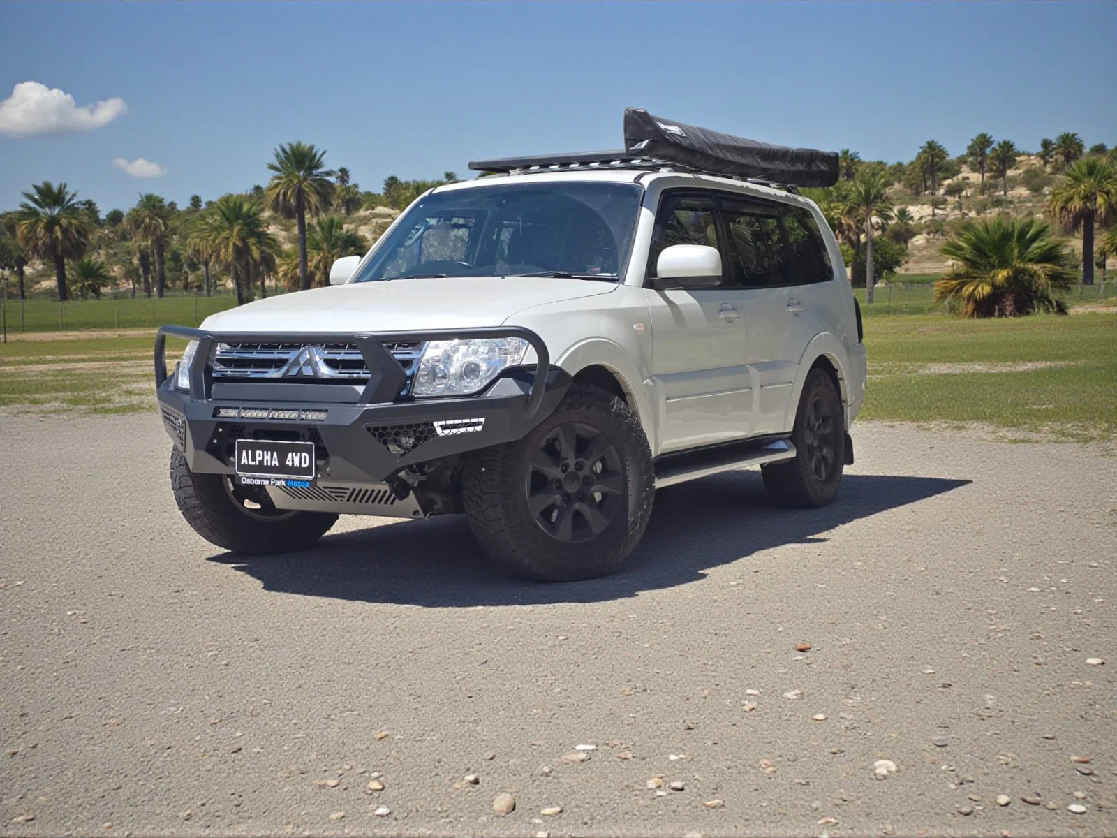 Alpha 4WD Pack Steel Bull Bar for Mitsubishi Pajero NS NT NX NW 2007+ - Image 3
