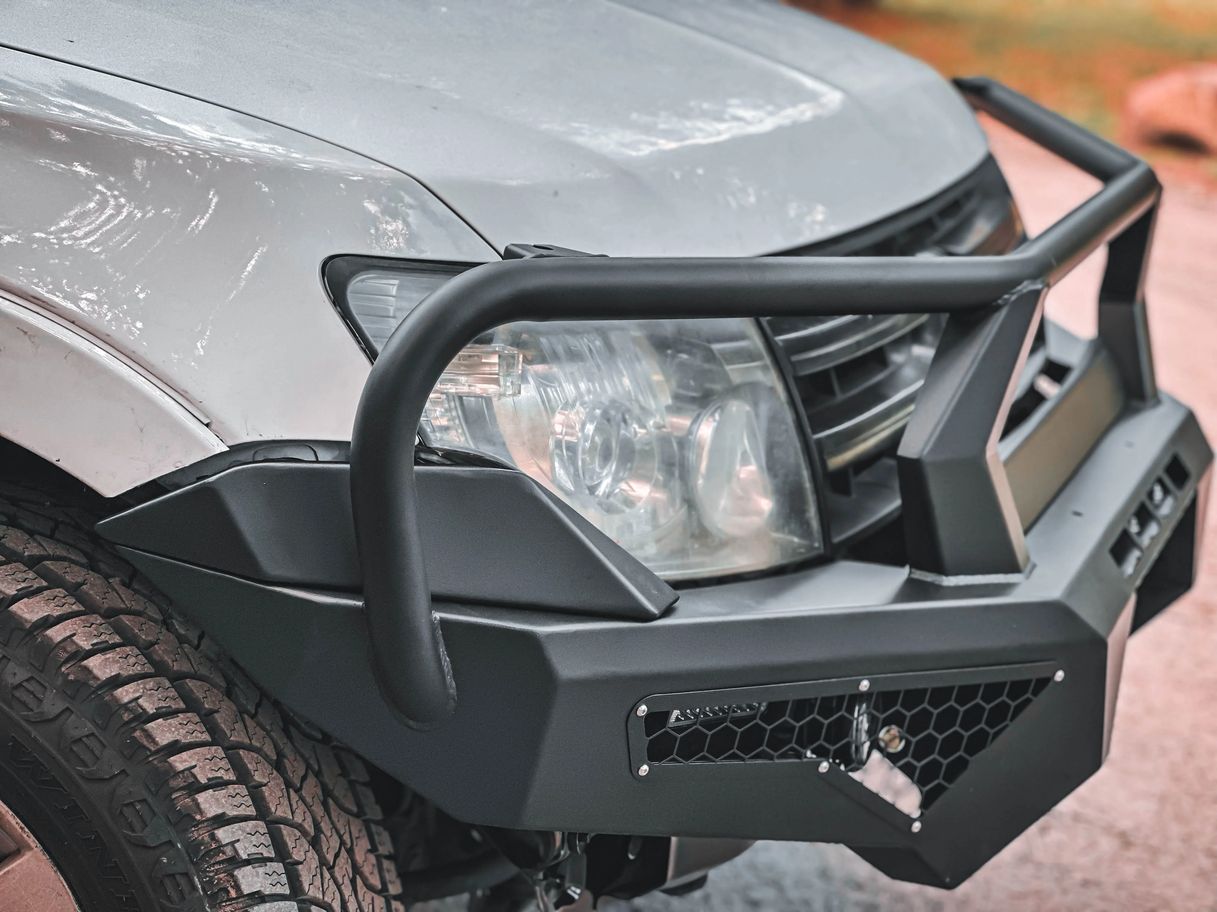 Alpha 4WD Pack Steel Bull Bar for Mitsubishi Pajero NS NT NX NW 2007+ - Image 6