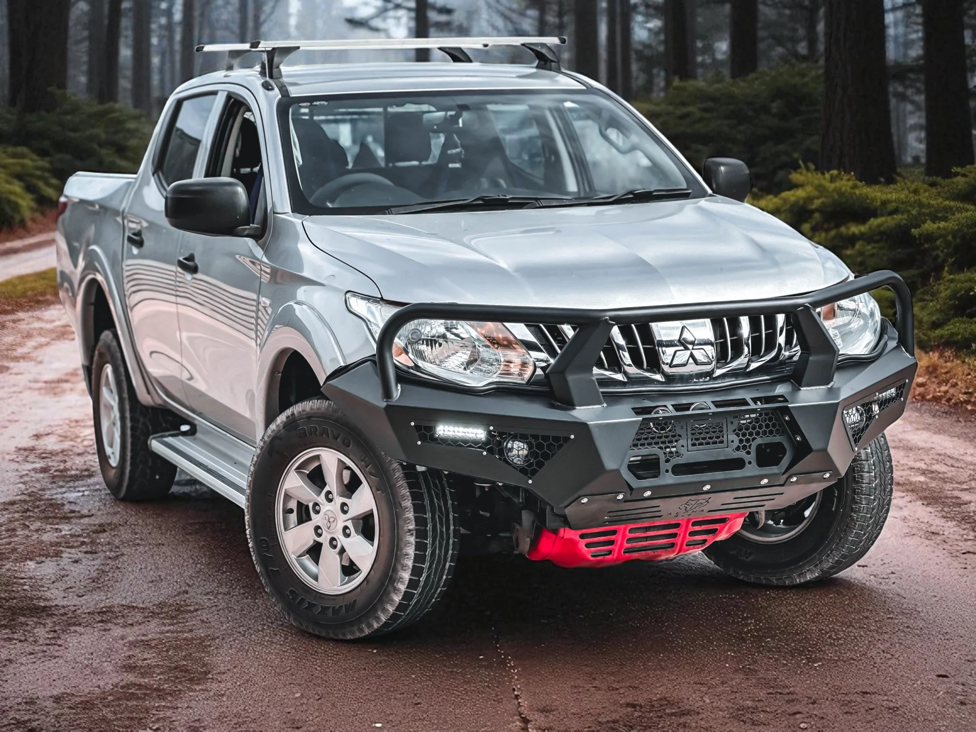 Alpha 4WD Pack Steel Bull Bar for Mitsubishi Triton MQ 2015 - 2018 - Image 7