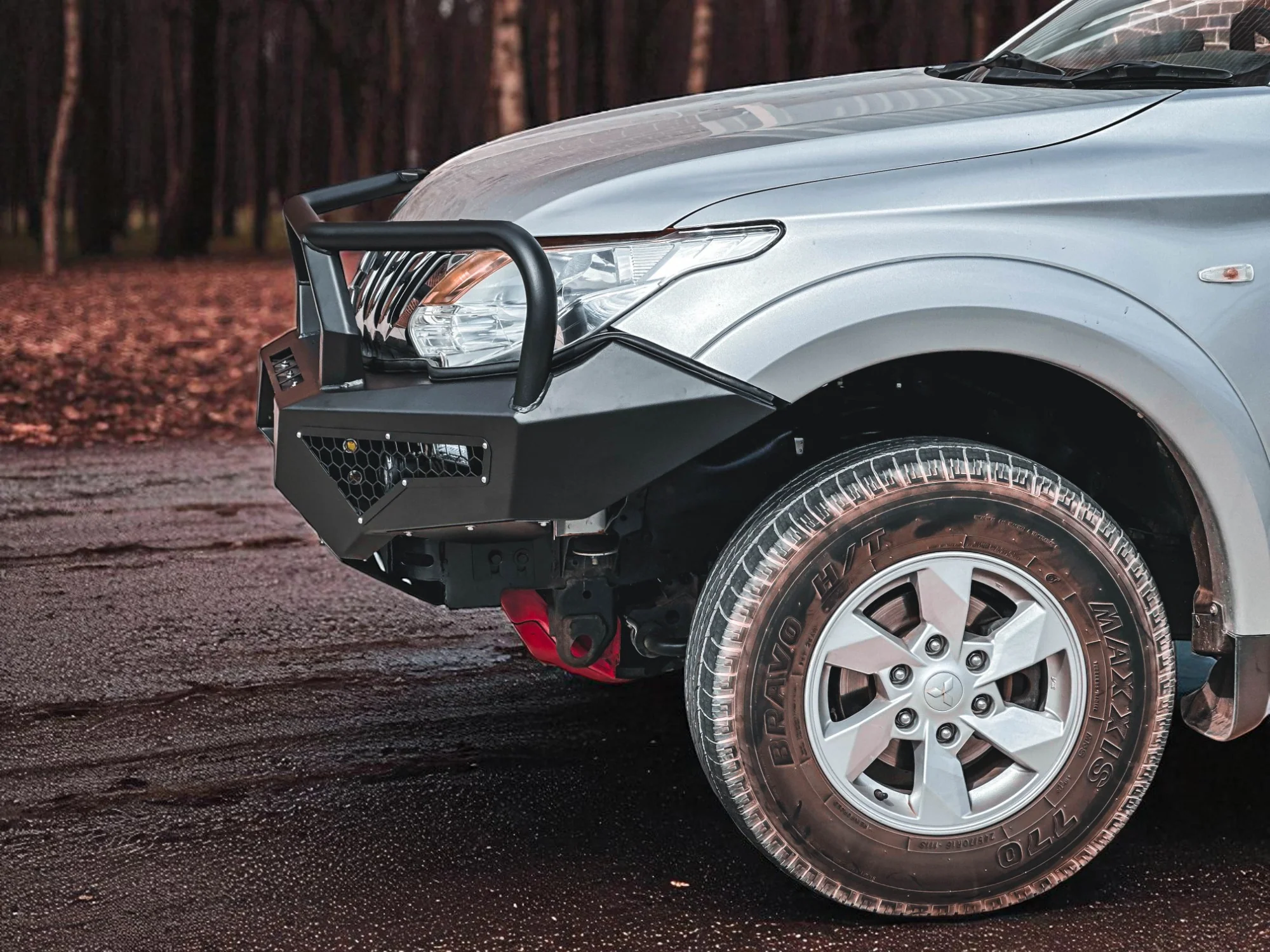 Alpha 4WD Pack Steel Bull Bar for Mitsubishi Triton MQ 2015 - 2018 - Image 9