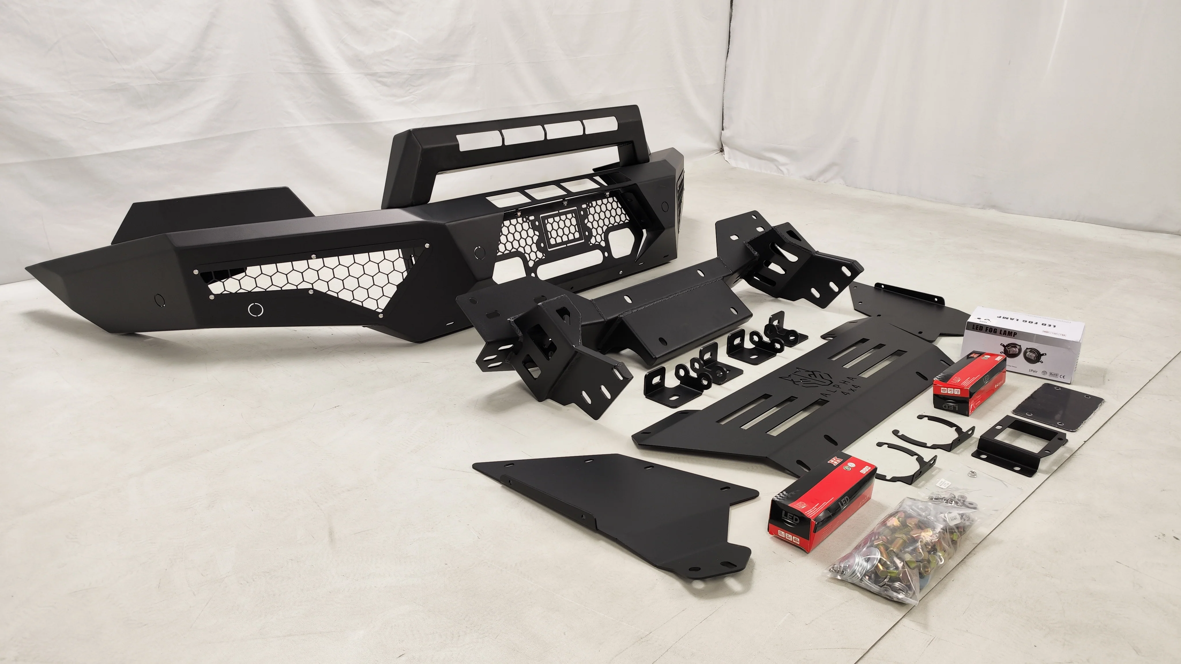 Alpha 4WD Predator Steel Bull Bar for Ford Ranger 2015 - 2022 PX 2 3 - Image 16