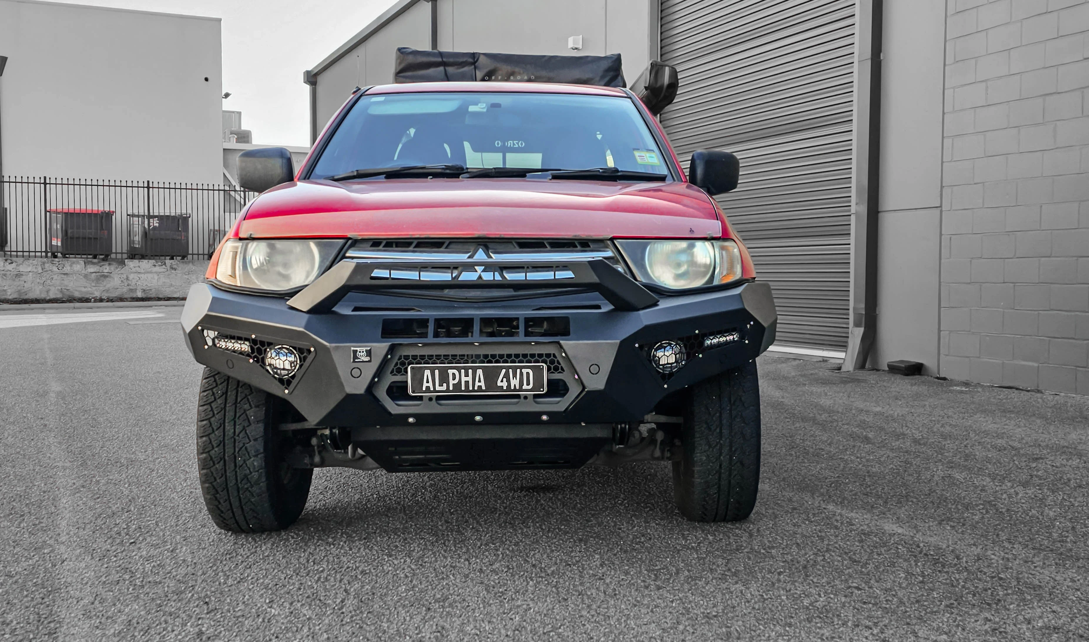 Alpha 4WD Predator Steel Bull Bar for Mitsubishi Triton MN ML 2006 to 2015 - Image 6