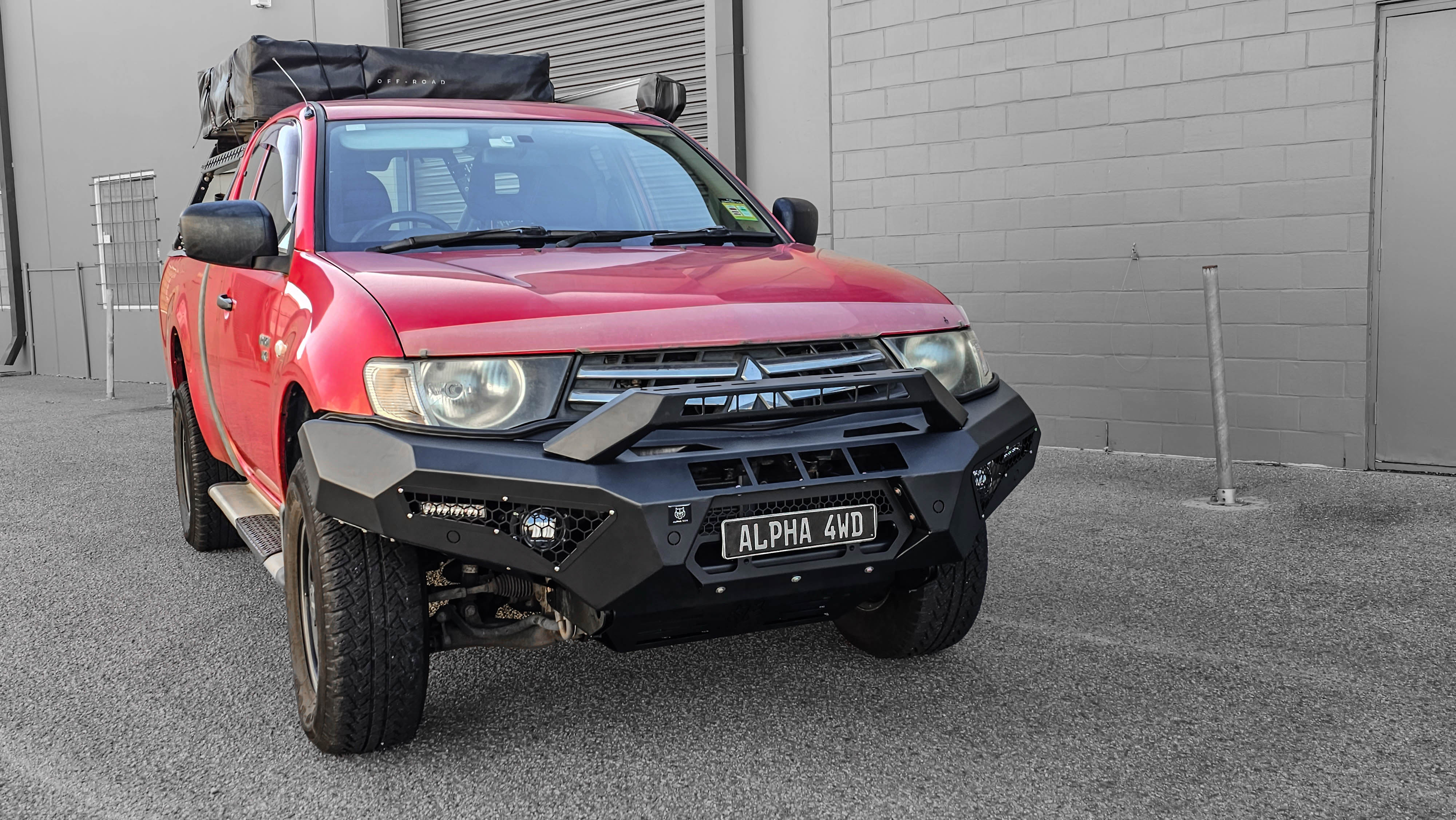 Alpha 4WD Predator Steel Bull Bar for Mitsubishi Triton MN ML 2006 to 2015 - Image 7