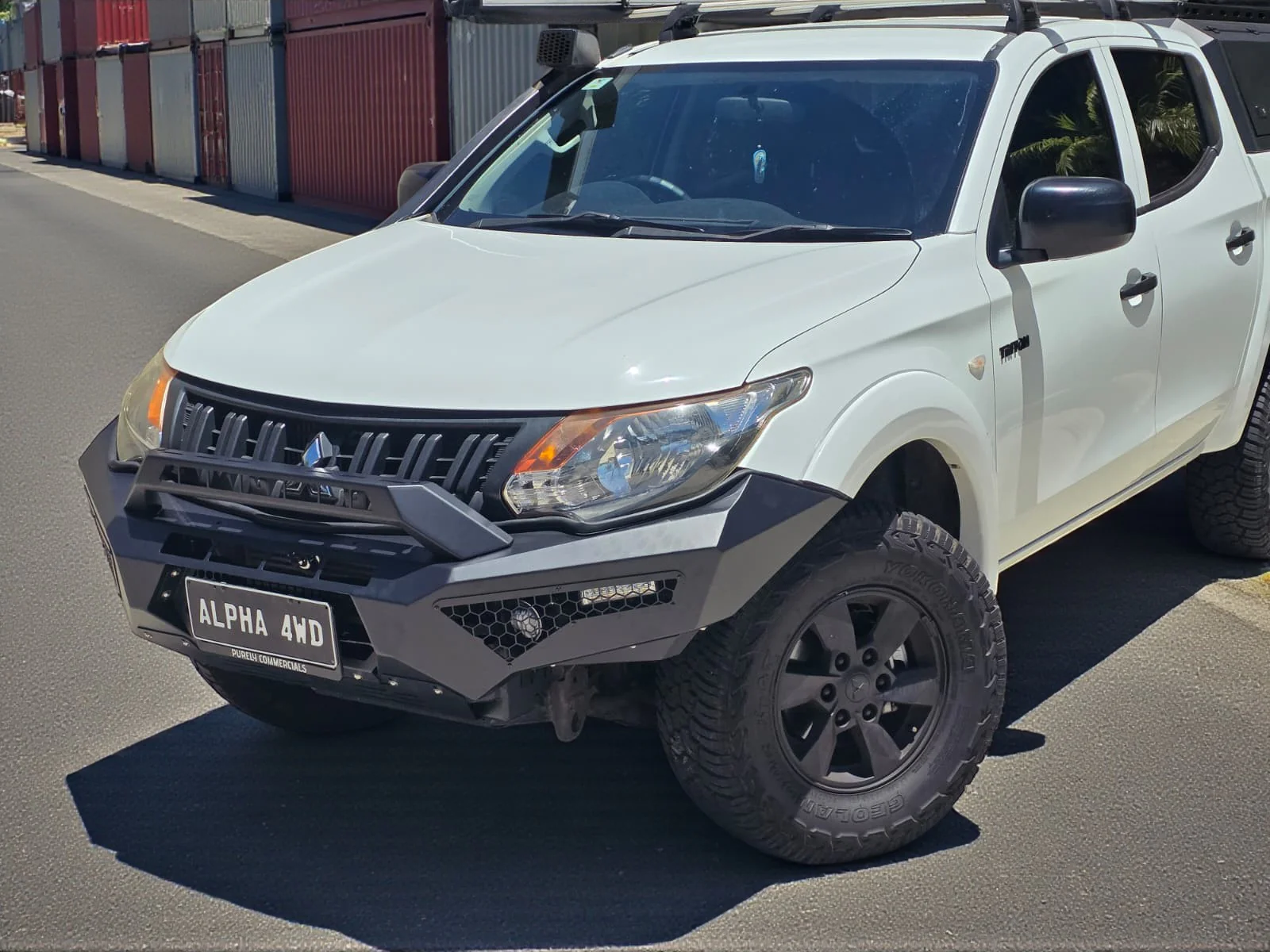 Alpha 4WD Predator Steel Bull Bar for Mitsubishi Triton MQ 2015 - 2018 - Image 10