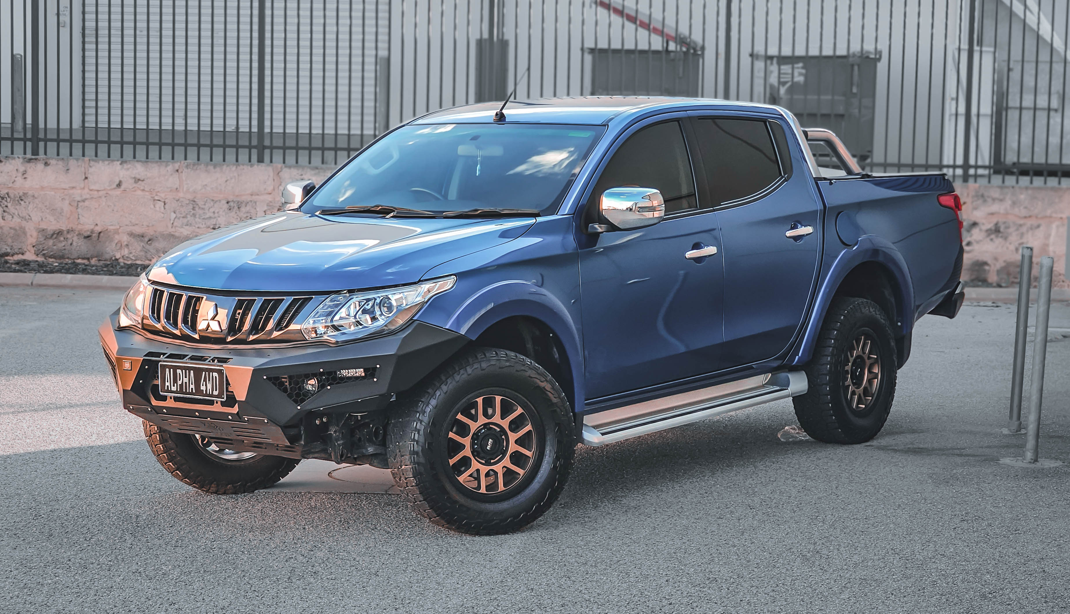 Alpha 4WD Predator Steel Bull Bar for Mitsubishi Triton MQ 2015 - 2018 - Image 4