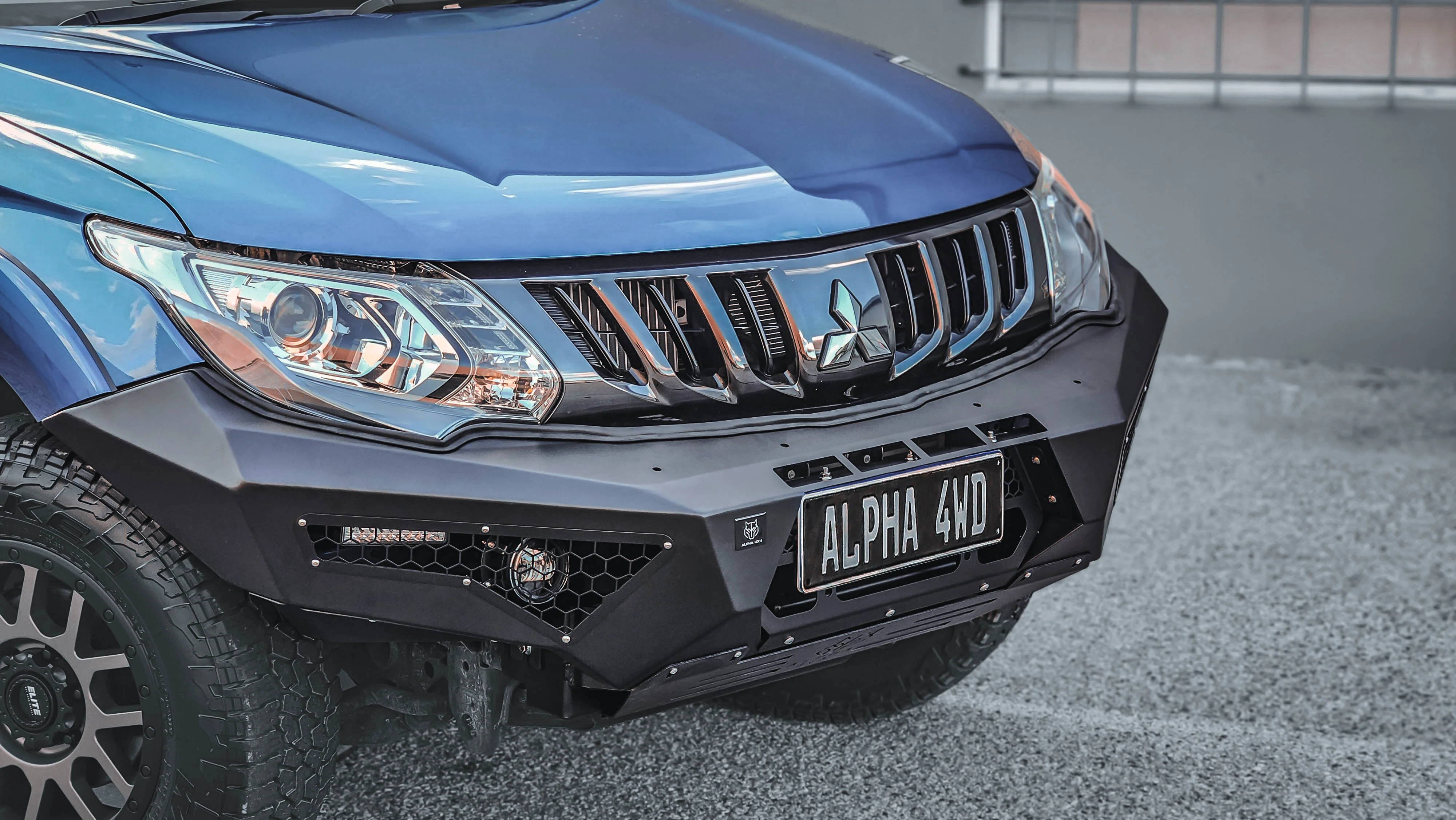 Alpha 4WD Predator Steel Bull Bar for Mitsubishi Triton MQ 2015 - 2018 - Image 5