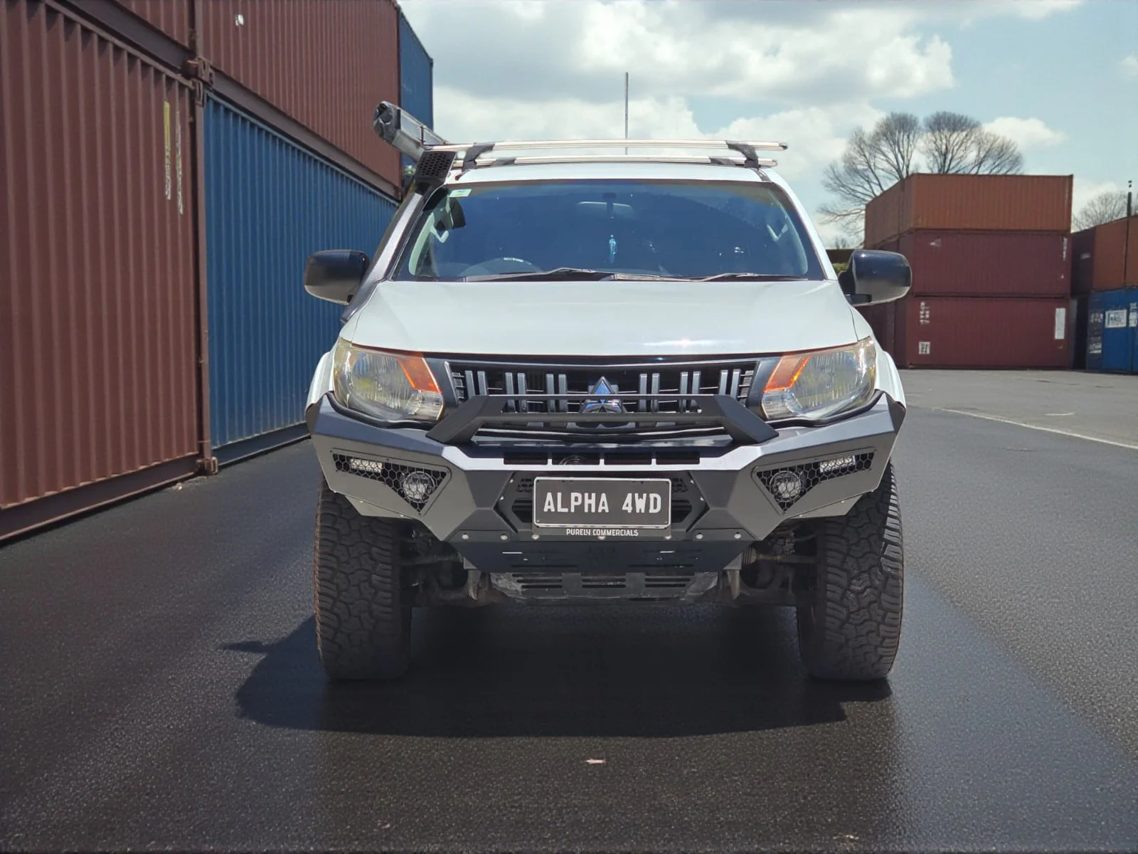 Alpha 4WD Predator Steel Bull Bar for Mitsubishi Triton MQ 2015 - 2018 - Image 7
