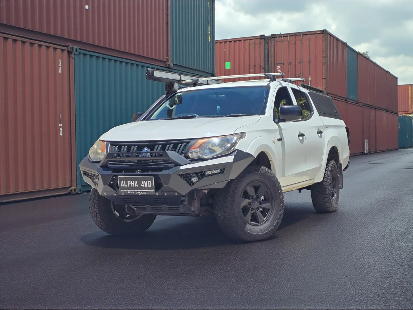 Alpha 4WD Predator Steel Bull Bar for Mitsubishi Triton MQ 2015 - 2018 - Image 9