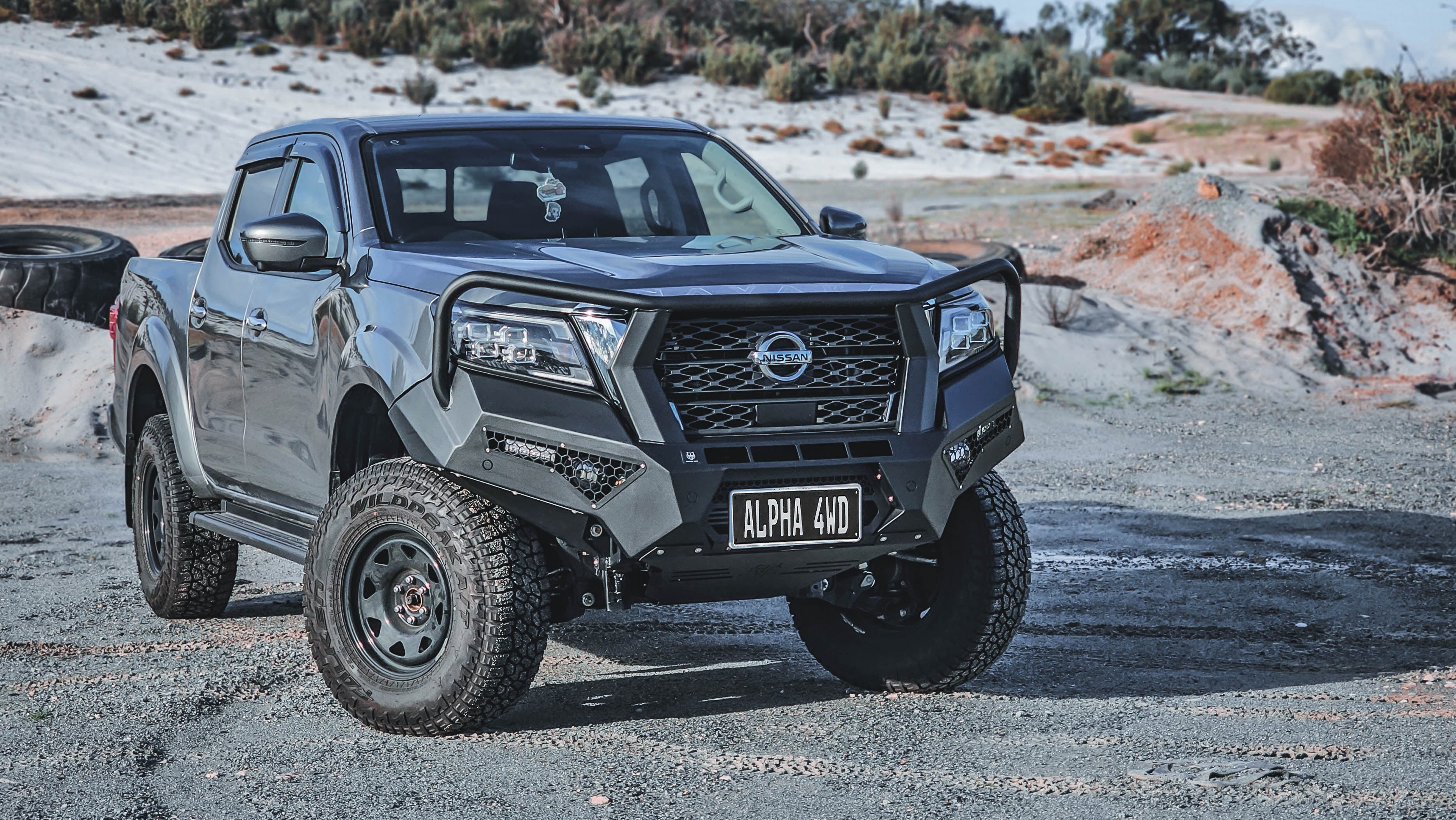 Alpha 4WD Steel Pack Bull Bar for Nissan Navara NP300 D23 2021+ - Image 4