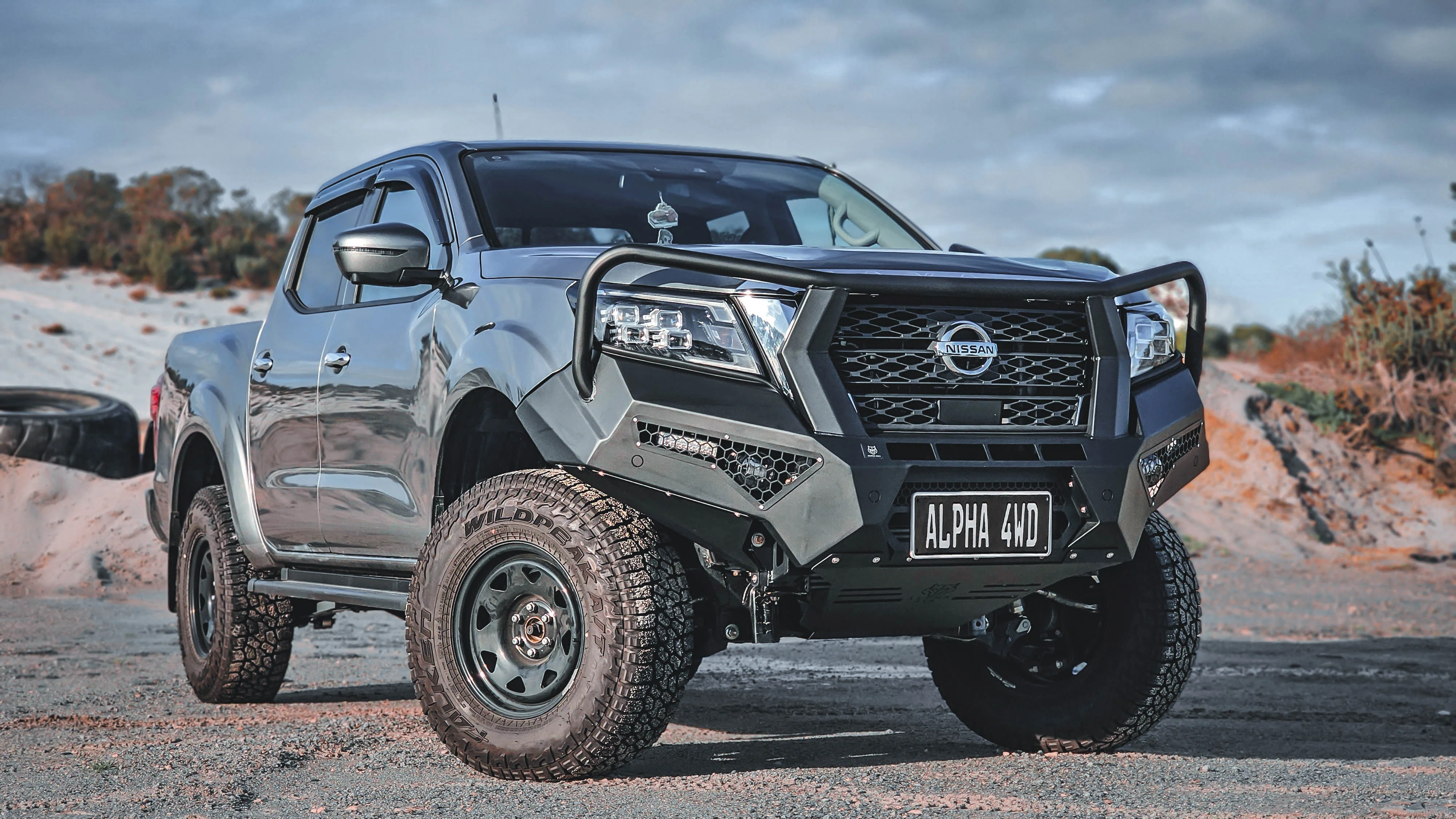 Alpha 4WD Steel Pack Bull Bar for Nissan Navara NP300 D23 2021+ - Image 5