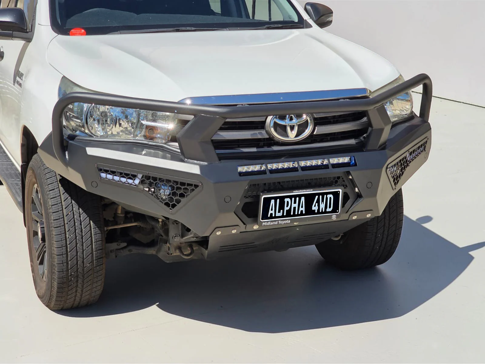 Alpha 4WD Steel Pack Bull Bar for Toyota Hilux N80 2015 - 2018 - Image 3